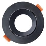 RAMES ALUMINUM RECESSED LUMENZ Black  Single ROUND-75 mm