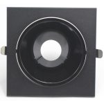 RAMES ALUMINUM RECESSED LUMENZ Black Single Square -140 mm