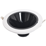 RAMES ALUMINUM RECESSED LUMENZ Black & White Single ROUND 140 mm