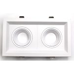 RAMES ALUMINUM RECESSED LUMENZ DOUBLE white Square