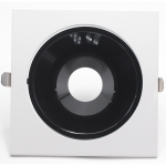 RAMES ALUMINUM RECESSED LUMENZ White & BLACK Single Square  140 mm