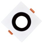 RAMES ALUMINUM RECESSED LUMENZ White Black Single Square