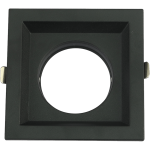 RAMES ALUMINUM RECESSED LUMENZ black Single Square  110mm
