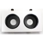 RAMES ALUMINUM RECESSED LUMENZ white &Black DOUBLE Square