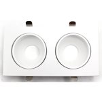 RAMES ALUMINUM RECESSED LUMENZ white DOUBLE Square