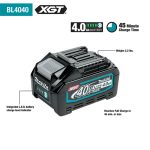 40v Power Source Kit, XGT, 2x 40V 4Ah Batteries & DC40RA Fast Charger, Carry Case - Image 2
