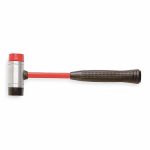 Soft Face Hammer, Non marring Plastic Tip Material, 23 oz Head Weight, 2 inch Hammer Tip Dia.
