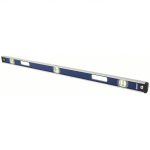 I-Beam Level, 48 inch Lg, 3 Vials, Blue, Aluminum, Magnetic