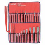 S2 Steel Punch and Chisel Set, 26 PC