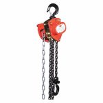 Manual Chain Hoist, 1,000 lb Load Capacity, 10 ft Hoist Lift, 3/4 in Hook Opening