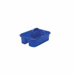 Utility Carrier, 2 Compartments, Plastic, Blue
