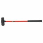 Sledge Hammer, 10 lb Head Weight, 2 1/2 inch Head Width, 34 1/2 inch Overall Length, Fiberglass