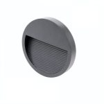 Step Light 3 watt Black Body Round warm white