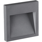 Step Light 3 watt Black Body square Warm white