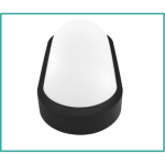 Surface Oval Black 18 Watt warm white