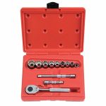 Socket Wrench Set, Socket Size Range 3/8 in to 7/8 in, Drive Size 3/8 in, Drive Type Hand