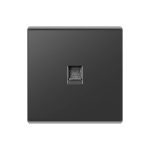 Tel socket Switch Black Single  34*88*86mm