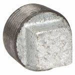 Square Head Plug: Malleable Iron,Galvanized, 1 in Pipe Size, Male NPT, Class 300 - Image 2