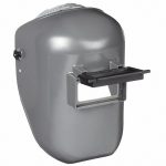 Welding Helmet, 0 Arc Sensors, Gray, 4.25 in x 2.00 inch Viewing Area