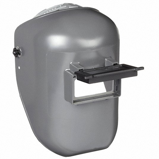 U5ino9ZKdlXx.jpg Welding Helmet, 0 Arc Sensors, Gray, 4.25 in x 2.00 inch Viewing Area - Image 1