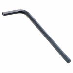 Hex Key, Tip Size 17 mm, Long Arm Length 6 9/64 inch, Short Arm Length 61 mm, Black Oxide