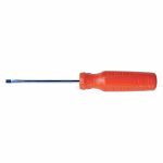 Screwdriver, Slotted, 3/16x4 inch, Square, Steel