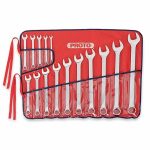 Combination Wrench Set, Alloy Steel, 15 PC