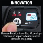 ⁦مفك كفرات لاسلكي (امباكت رينش) 1/2 بوصة ، 18 فولت، بدون فحمات، 210 نيوتن متر، 1.5 كجم⁩ - الصورة ⁦3⁩