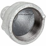 وصلة نقاص, من الحديد القابل للطرق, حجم لأنبوب 1 × 1/4 بوصة, NPT × NPT, الفئة 150