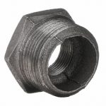 Hex Bushing: Malleable Iron, 1 1/2 in x 1/2 in Pipe Size, Male NPT x Female NPT - Image 3