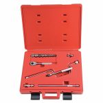 Socket Wrench Set, Socket Size Range 3/8 inch to 7/8 inch, Drive Size 3/8 inch, Drive Type Hand