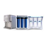 Water Dispenser GOLD Aquatower - Zee Plus M2 + Aquatower Jumbo Big Blue Triple Water Filter + Aqua Tower Water filter