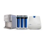 Water Dispenser GOLD Aquatower - Zee Plus M2 + Puricom Jumbo Big Blue Triple Water Filter + Puricom Water Filters Smarta