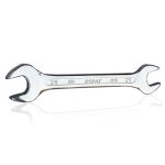 DOUBLE OPEN END SPANNER MIRROR FINISH, 25x28 mm
