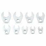 طقم مفاتيح ربط كراوفوت, فولاذ, طبقة خارجية من الكروم, عدد 9 أدوات, مقاس 3/8 بوصة