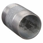 Galvanized Steel Nipple, 1 1/2 in x 3 in, Pipe Schedule 40