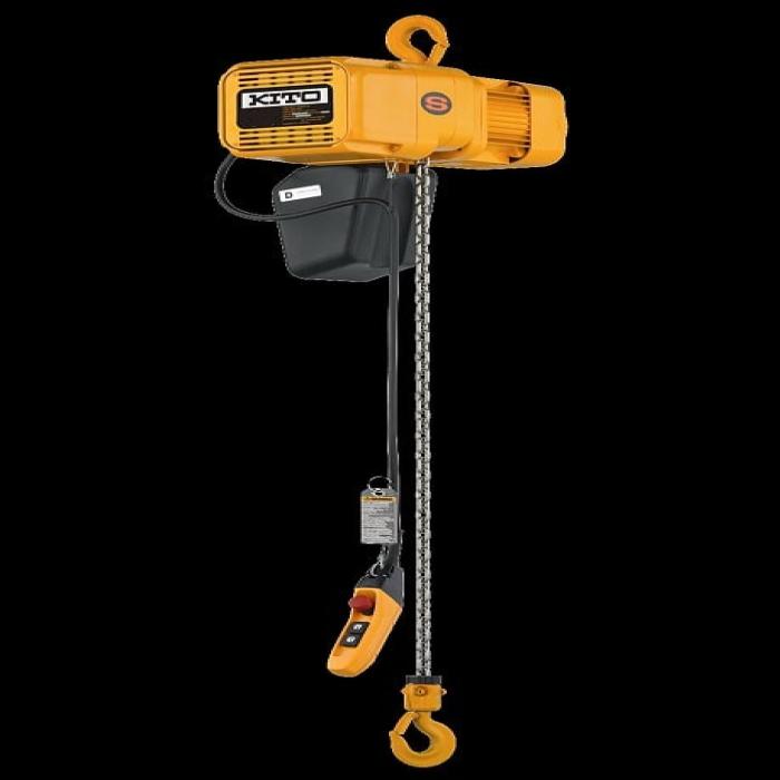 XzSr_BbsPVZI.jpg Electric Chain Hoist, 2 Ton, 2 Ways, 3 Phase 220V, Made In Japan - Image 1