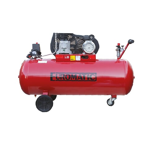 YHFziCH.jpg Electric Air Compressor, 150 Liters, 2HP, 1.5KW, 1Phase-220V-60HZ, Made in Italy - Image 1