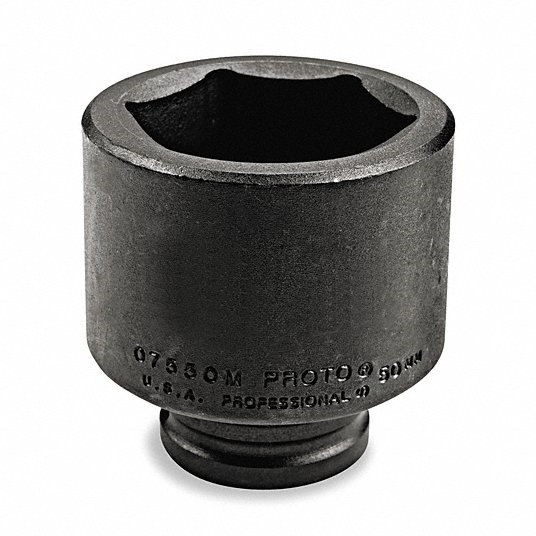 YQ8P_1-69.jpg Impact Socket, Socket Size 2 in, 6-Point, Drive Size 3/4 in - Image 1