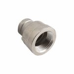 Reducing Coupling: 1/2 x3/8Inch, 304 Stainless Steel, Female NPT x Female NPT, Class 150