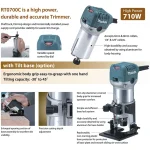 ⁦راوتر خشب صغير ،مقاس 6 مم و 8 مم ، 530 وات، 1.8 كجم⁩ - الصورة ⁦5⁩