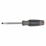 Screwdriver, Slotted, 1/4x4 inch, Square, Steel