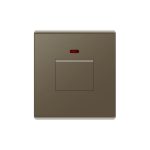 ZI 20A switch with neon Brown 30*88*86mm