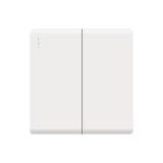 ZI 2gang 1way Glossy White 30*88*86mm