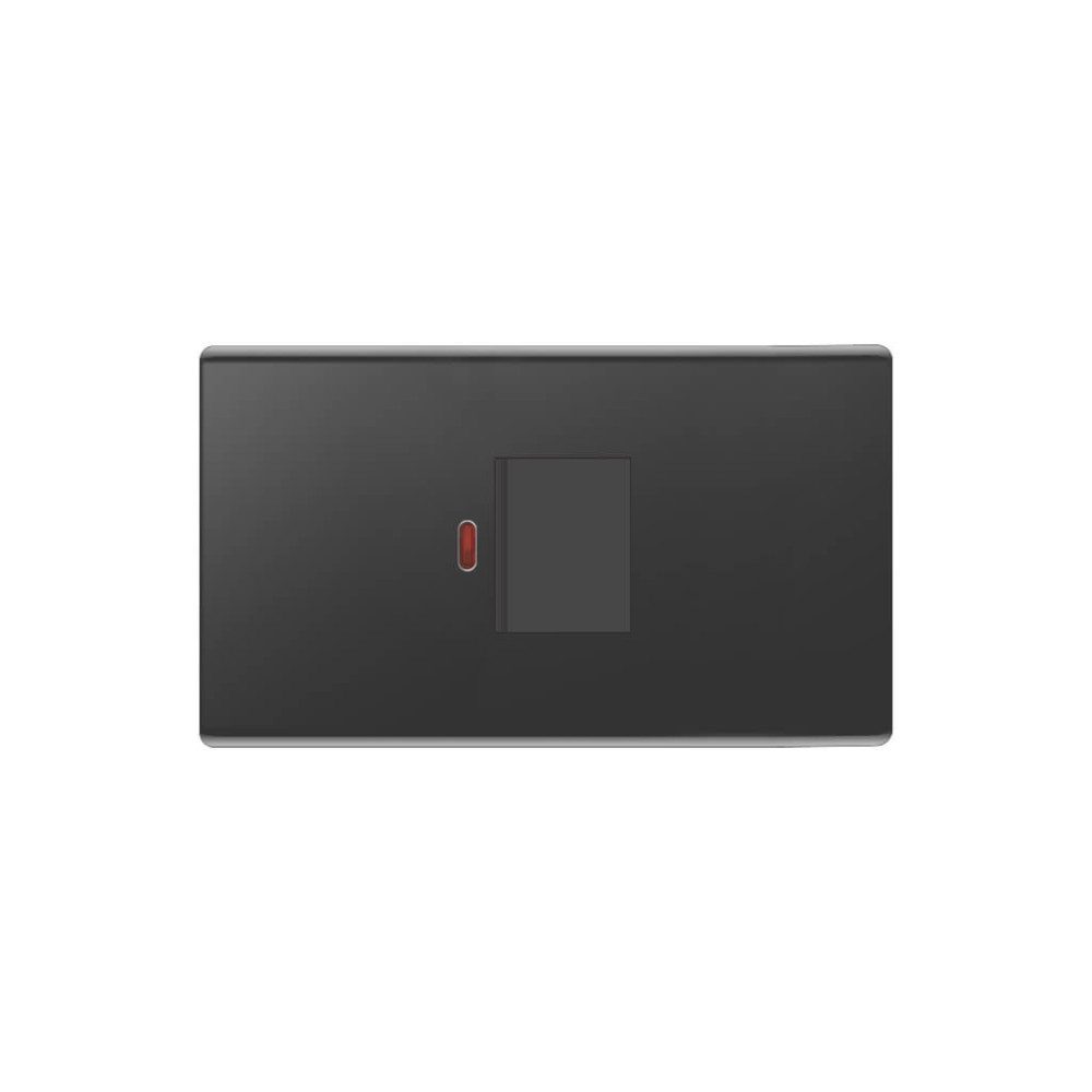 Zi-45A-switch-with-neon-36-Black-328886mm-1000x1000-1.jpg Zi 45A switch with neon 3*6 Black 32*88*86mm - Image 1
