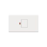 Zi 45A switch with neon 3*6 Matte White 32*88*86mm