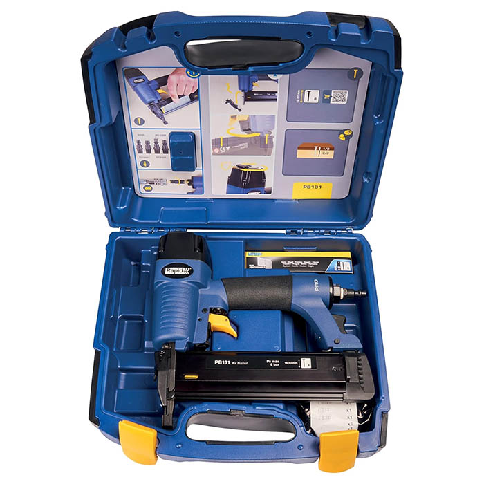 ZikwaFfLJbmz.jpg Pneumatic Stapler, Brad Nailer, Brad length 15-50mm, Operating Pressure: 5-7Bar, 2.57kg - Image 1