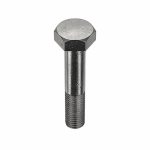 Heavy Hex Bolt, Carbon Steel, Plain, Fastener Length / 4Inch, Head Width 1 1/4Inch, Thread Size 10, PK 5