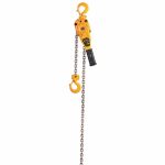 Lever Chain Hoist: 4,000 lb Load Capacity, 59 lb Pull to Lift Rated Load