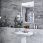 ⁦بلاط جدران 30×60×0.9 سم - رمادي رخامي⁩ - الصورة ⁦2⁩